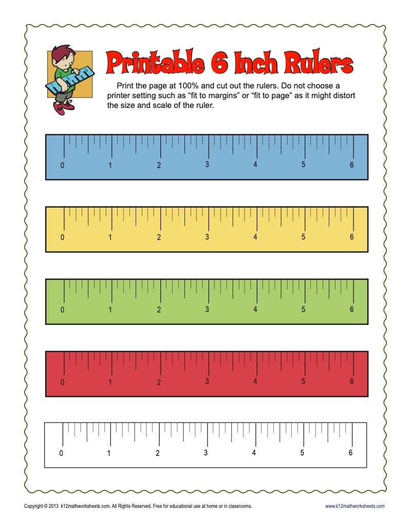Printable Mm Ruler & Inches Ruler - K12 Math Worksheets intended for Inch and Centimeter Ruler Printable