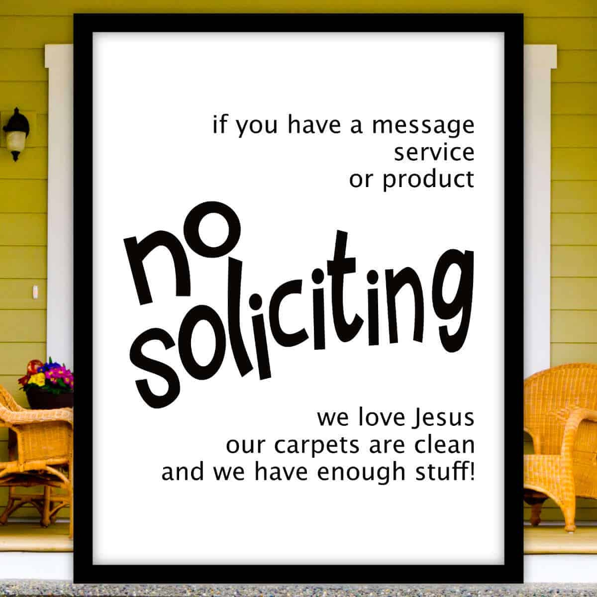 Printable No Soliciting Sign - Sunshine And Rainy Days throughout Free Printable Printable No Soliciting Sign