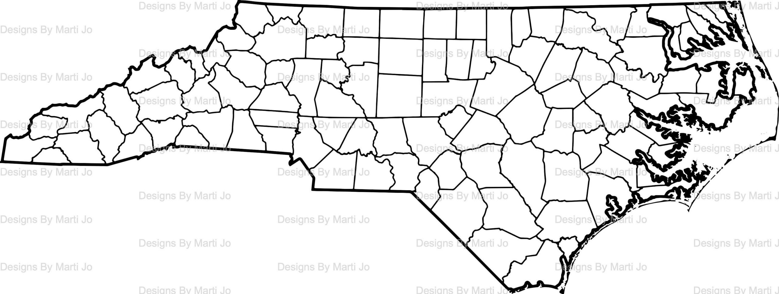 Printable North Carolina Map | Printable Nc County Map | Digital with Printable Map of Nc Counties