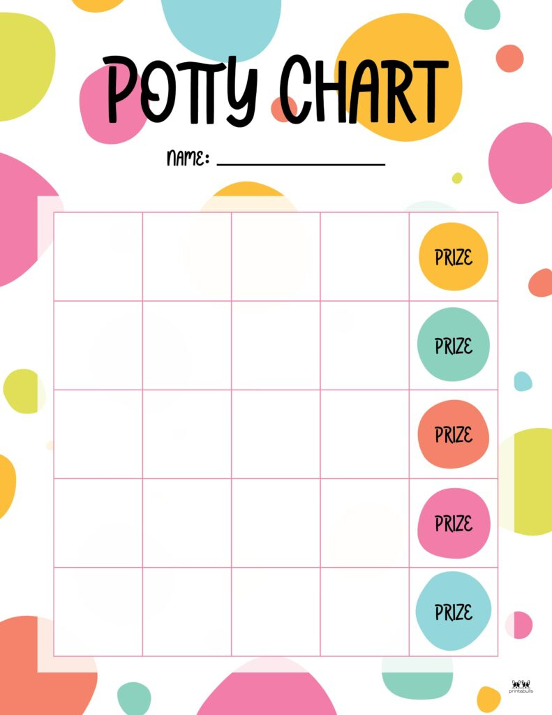 Printable Potty Training Charts - 20 Pages | Printabulls within Potty Train Chart Free Printable