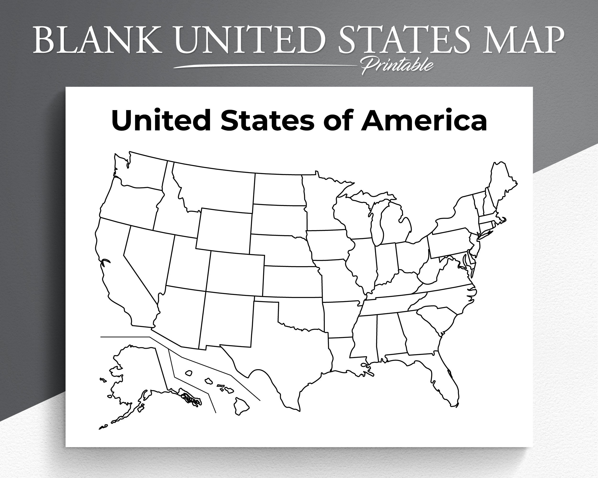 Printable Usa Map - Worksheets Library inside Blank Map United States Printable