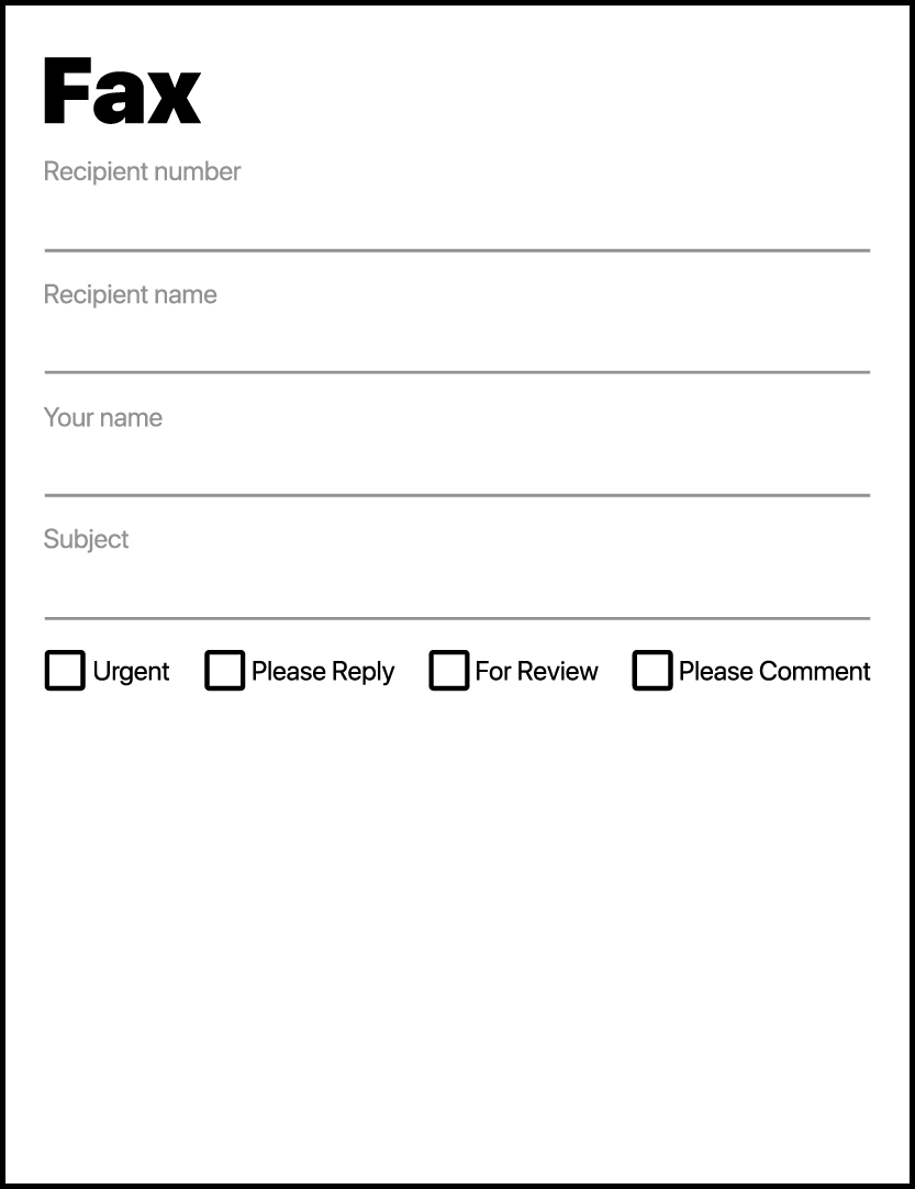 Simple Fax Cover Sheet Pdf Template with Best Free Printable Fax Cover Sheet