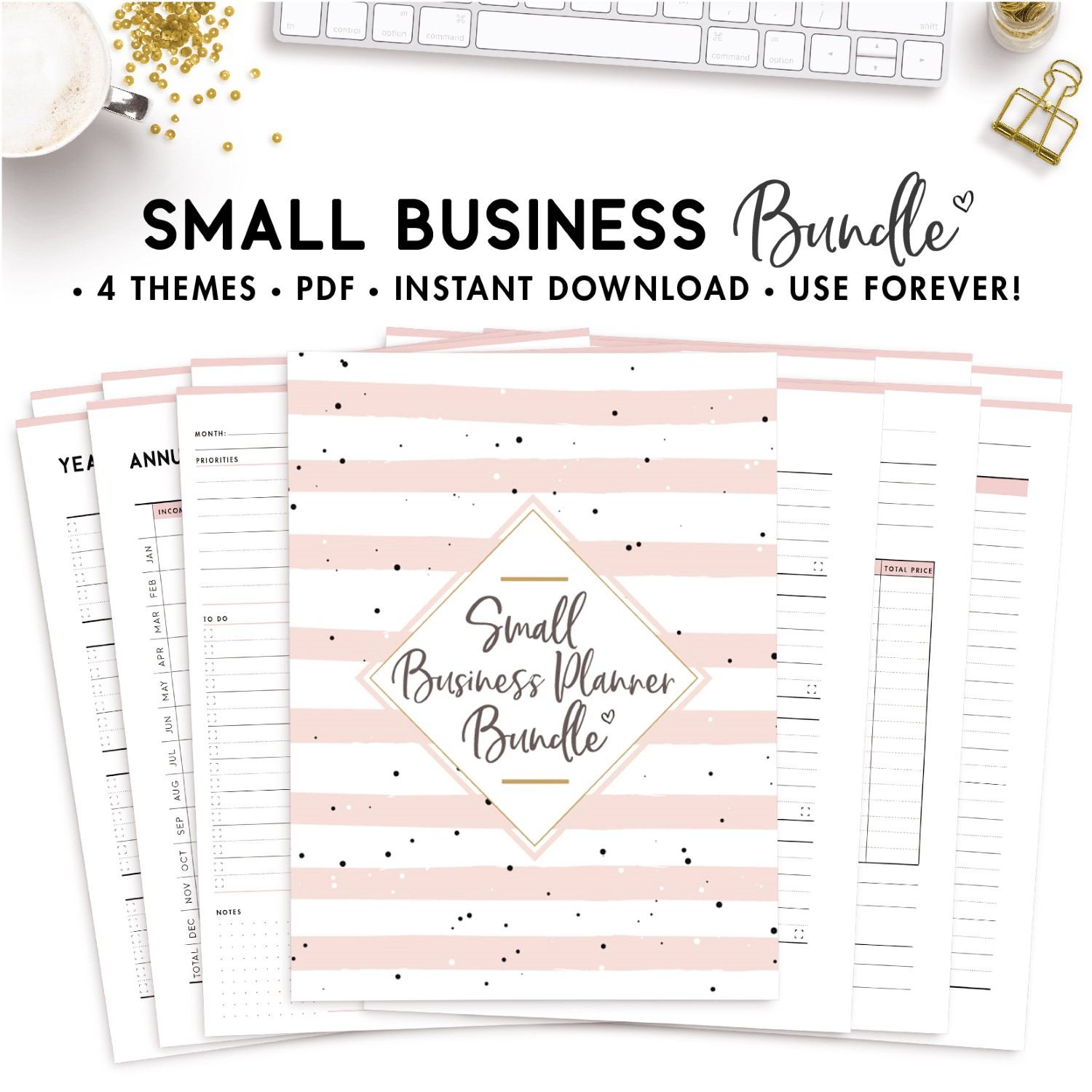 Small Business Planner Bundle - World Of Printables throughout Free Printables For Small Business