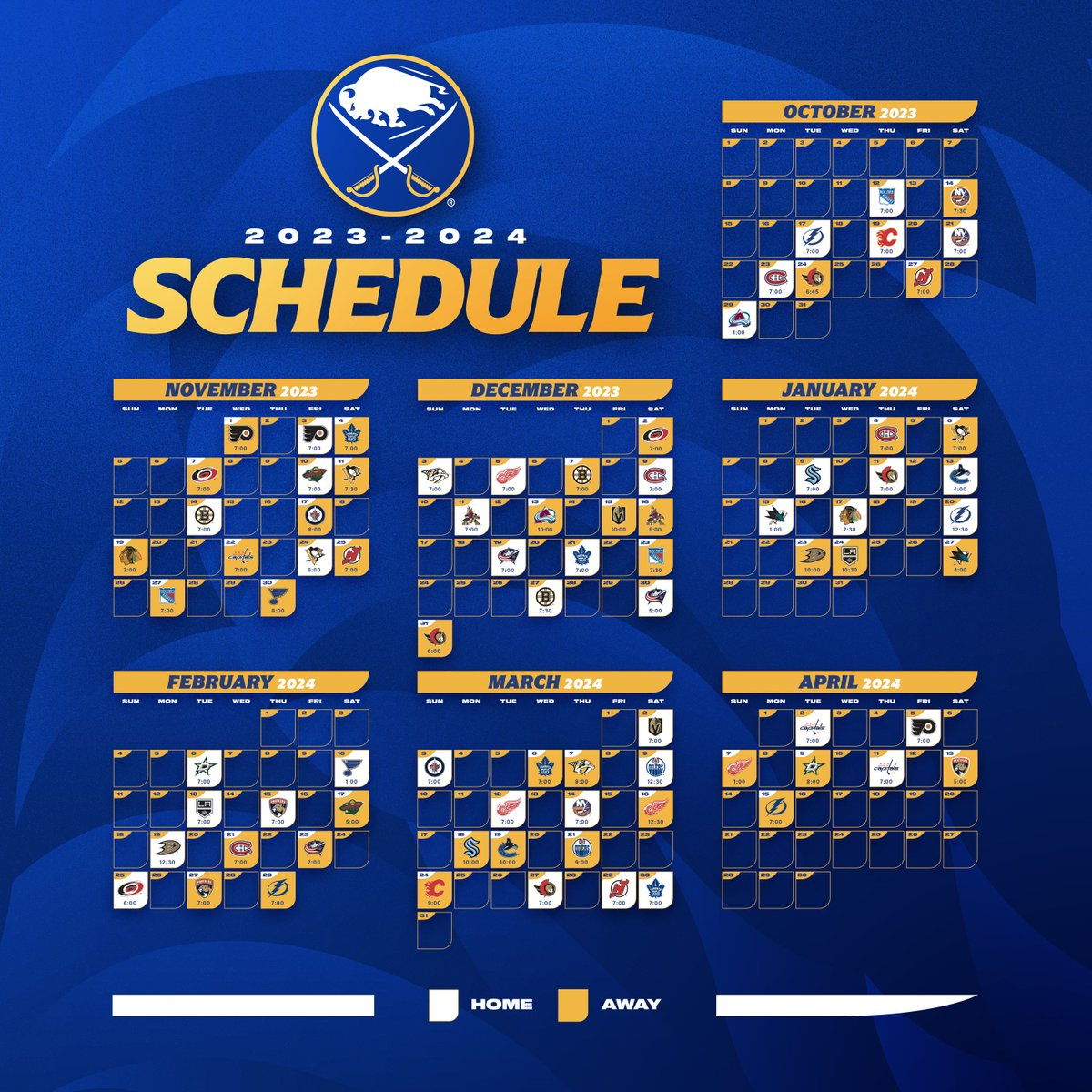 The 2023-24 Season Schedule Is Here‼️ Get The Full Details: Https with Buffalo Sabres Home Schedule Printable