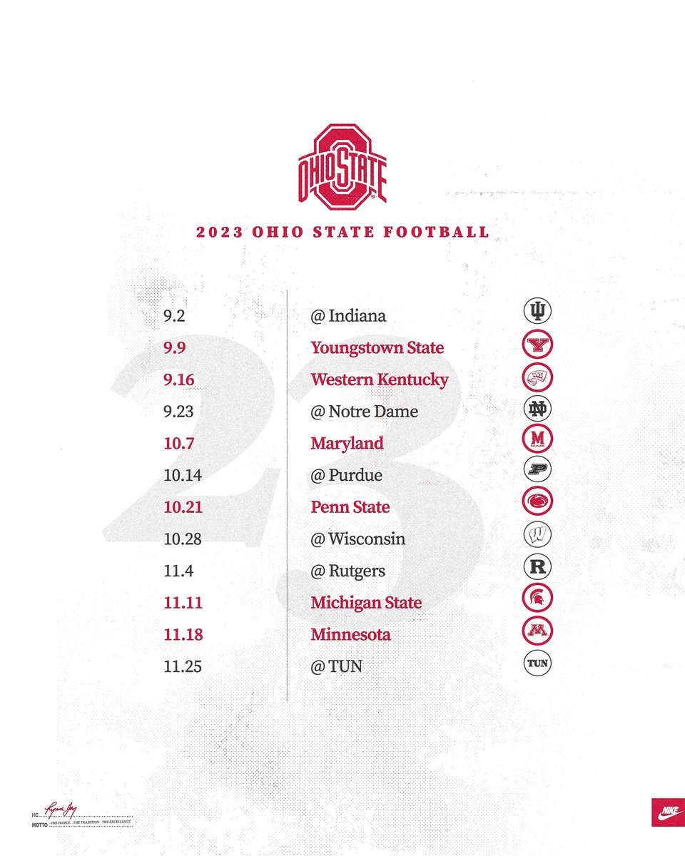 The 2023 Ohio State Football Schedule‼️ #Gobucks pertaining to Printable Ohio State Football Schedule
