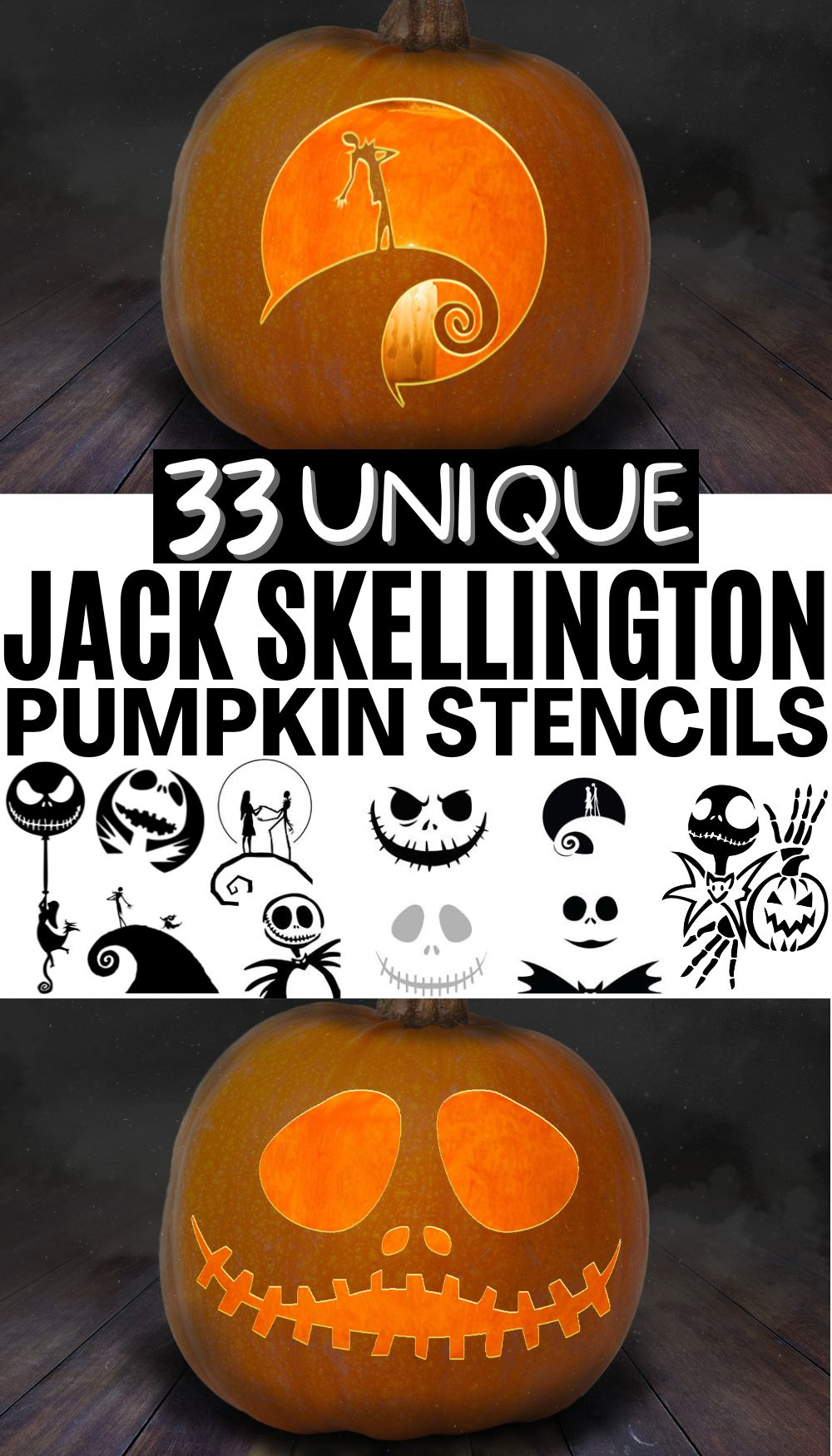 The Best Jack Skellington Pumpkin Carving And Painting Printables regarding Nightmare Before Christmas Printable Pumpkin Stencils