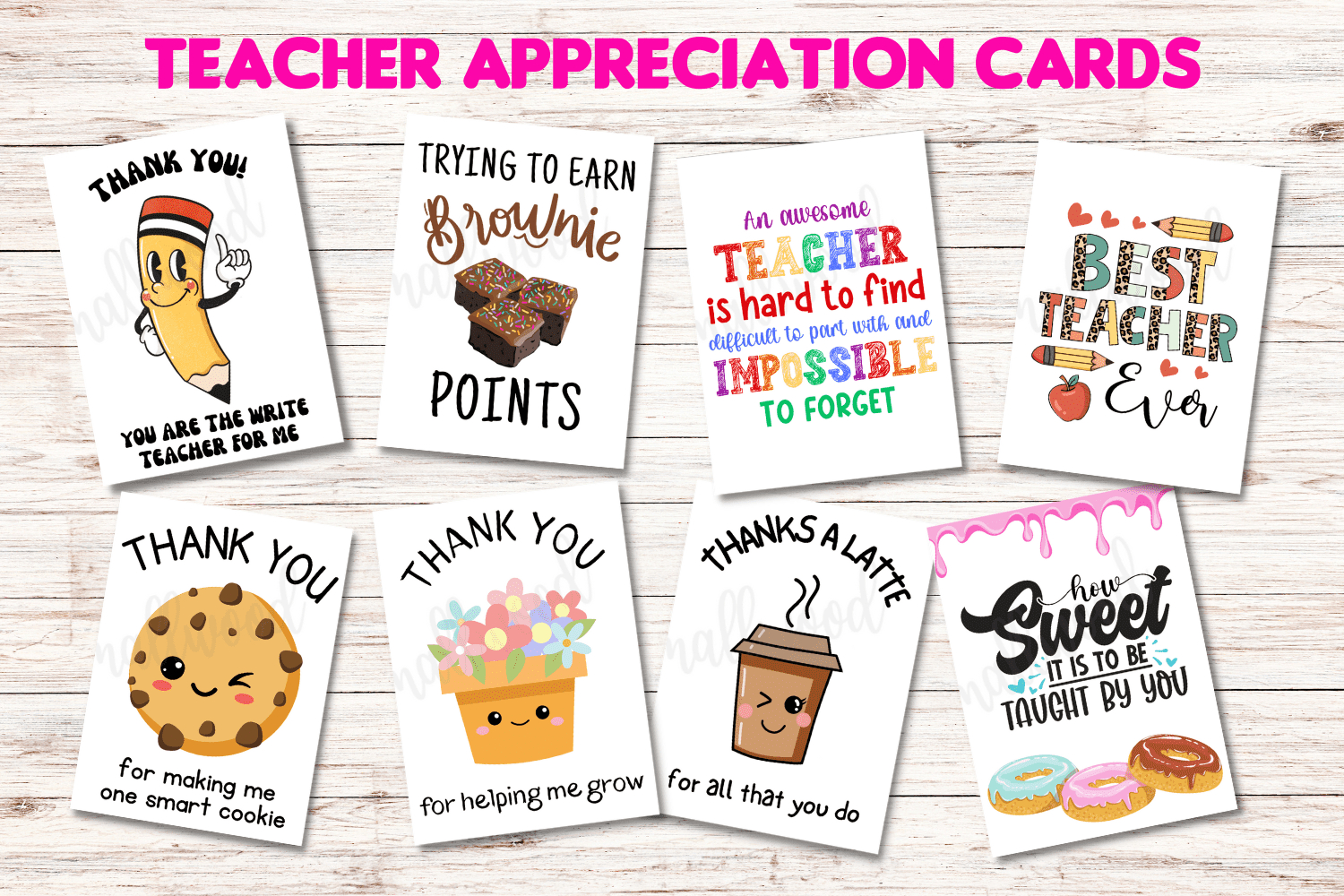 The Best Teacher Thank You Cards (21 Free Printables) - Cassie in Thank You Teacher Free Printable