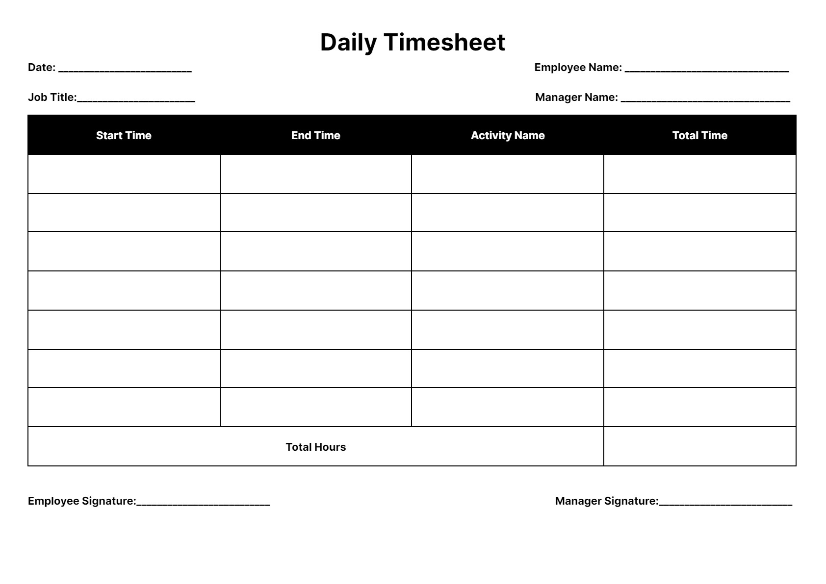 Timesheet Templates: Download &Amp; Print For Free! - Worksheets within Free Printable Timesheets For Employees
