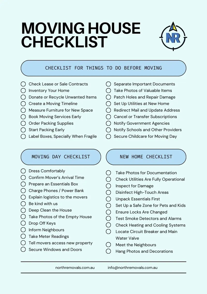 Ultimate Moving House Checklist With Printable Pdf intended for Printable Moving To Do List