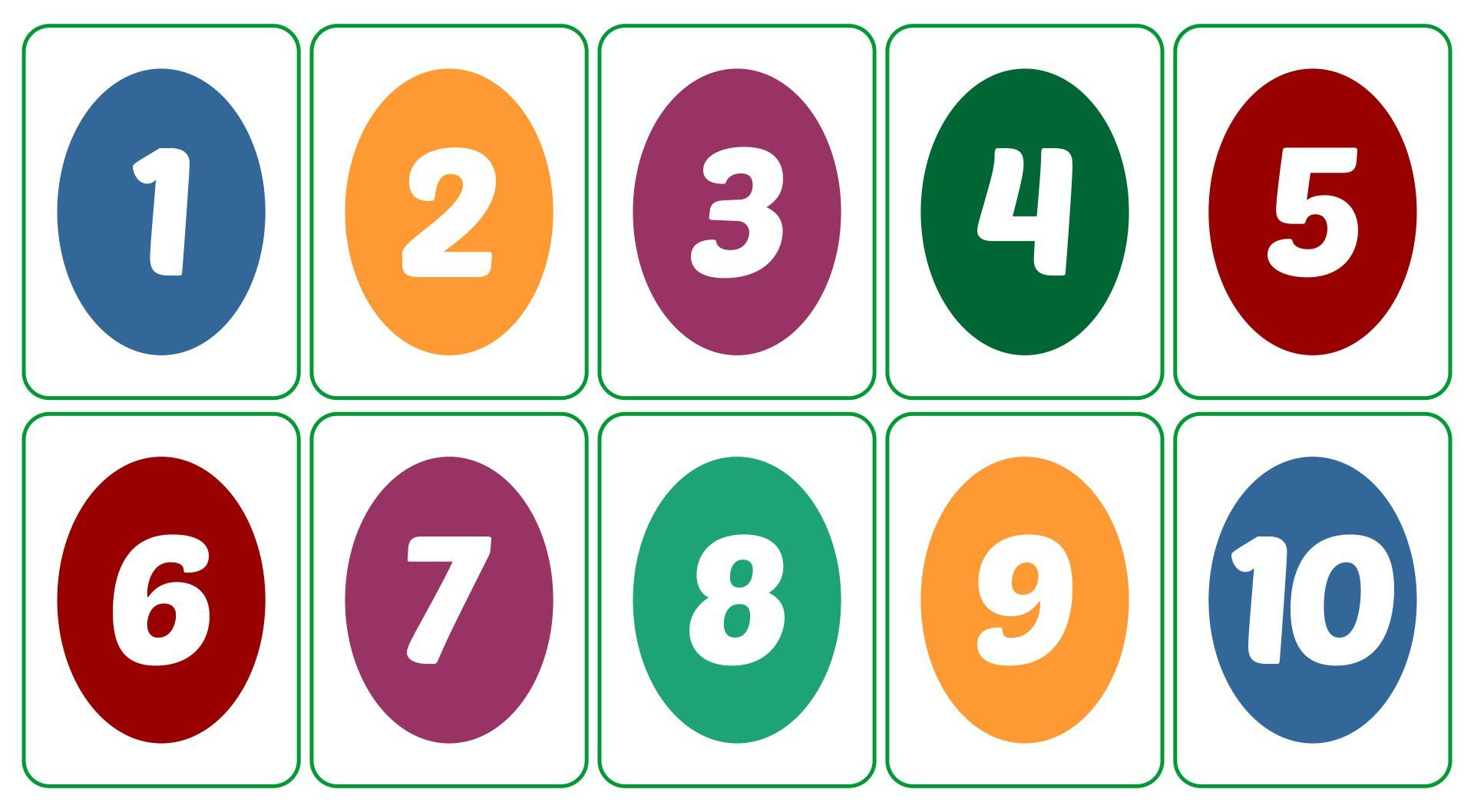 Very Large Numbers 1 10 - 10 Free Pdf Printables | Printablee intended for Free Printable Numbers 1 to 10