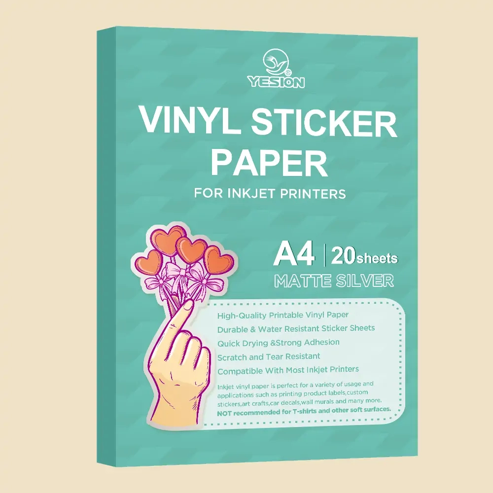 Vinyl Sticker Printer Paper, Matte Silver - Free Sample within Printable Vinyl For Bumper Stickers